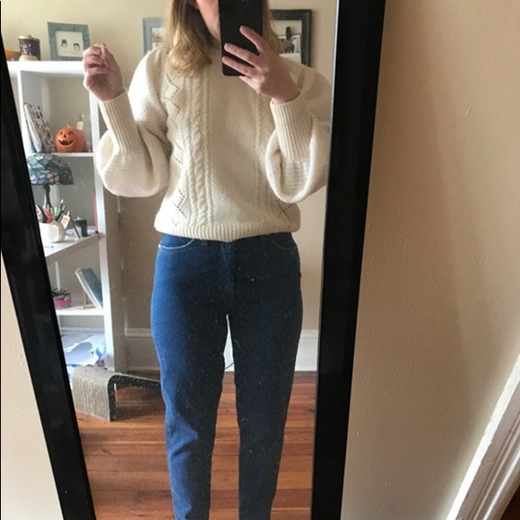 Anthropologie Elizabeth Pointelle Wool Sweater - Picture 4 of 7